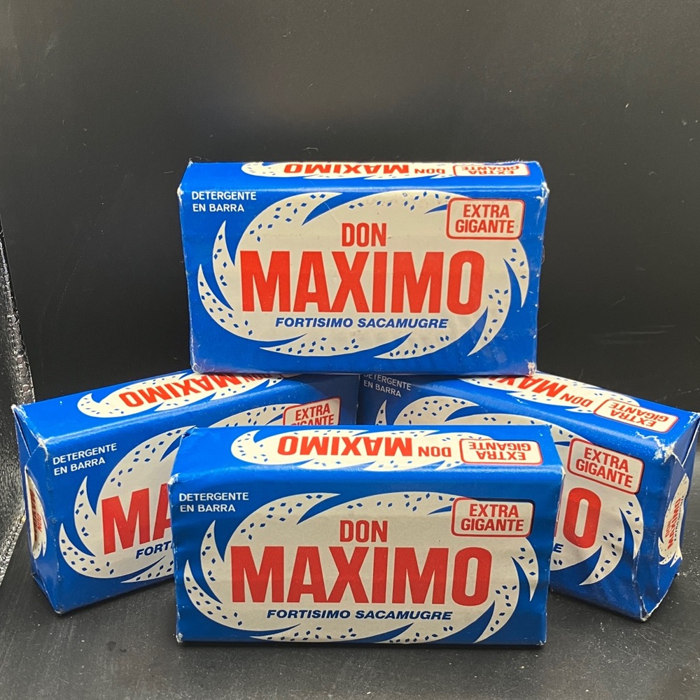 Don Maximo Vintage Laundry Bar Soap Detergent Mexico Lot of 4 bars Fortissimo